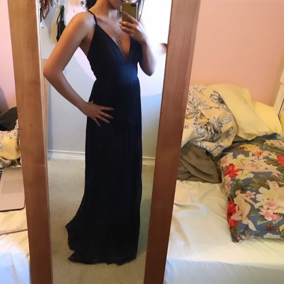 Lulu’s Navy Formal Prom Dress - Picture 3 of 5